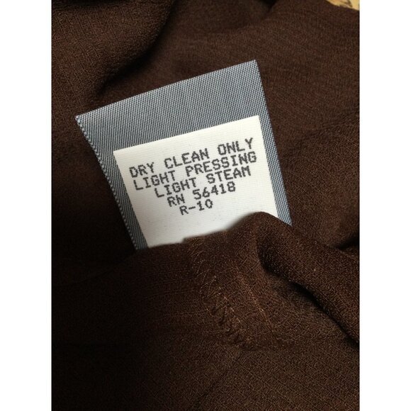 Vintage Rabbit Rabbit Rabbit Designs Two Piece Set Maxi Dress Overlay Brown 8M - Picture 9 of 10